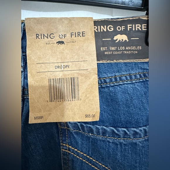 MENS RING OF FIRE… DROOPY DROP CROTCH WEST COAST JEANS - Picture 3 of 5